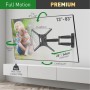 Suport TV plat/curbat de perete cu 2 brate Barkan BM443LP, 13"- 83", Max 50kg, VESA 600x400, negru BARKAN - 8